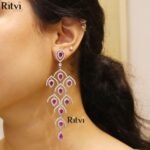 Natasha silver AD danglers - Image 2