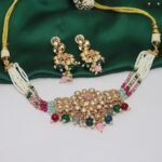 Royal Blossom Kundan Choker Set - Image 2