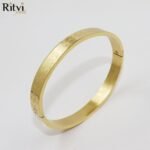 Dane Band Bracelet For Men Gold - Image 2