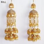 Ritvi Gold Plated Heavy Bridal Layered Kalira