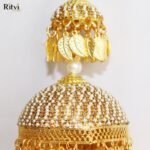 Ritvi Gold Plated Heavy Bridal Layered Kalira - Image 2