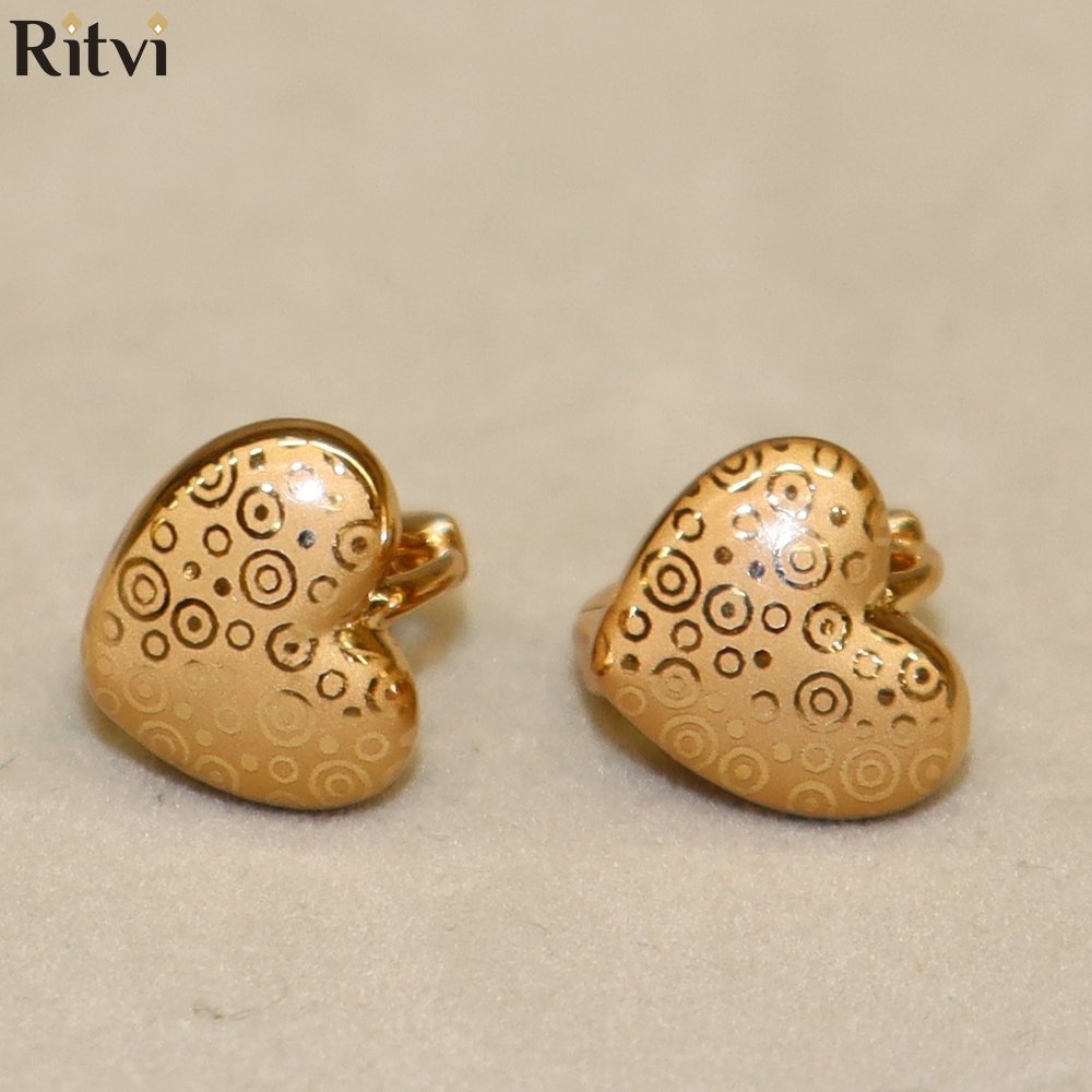 rose-gold-earrings.jpg CUTE HEART EARRINGS - Image 1