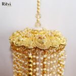 Ritvi Pearl Beaded Gold Plated Bridal Kalira - Image 2