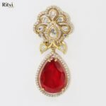 Ruhani Ruby Drop Earrings - Image 2