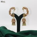 Ritvi Vibha Gold Temple Jhumka