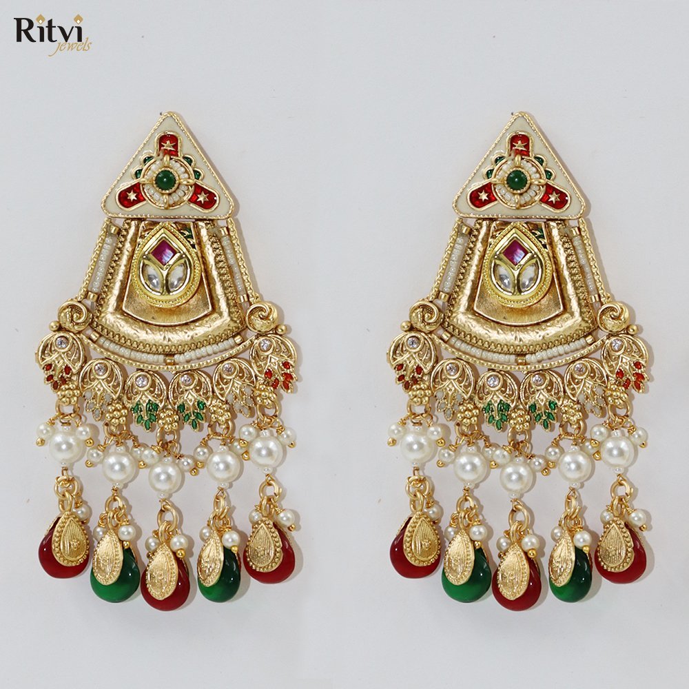 wamika.jpg Wamika Gold Mina Earrings - Image 1