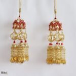 Mansi Gold & Red bridal kalira