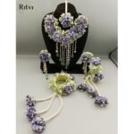 Camellia Floral Jewellery Set- Light Violet