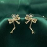 Bow Gold Fashion Earrings