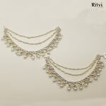 Lavanya Gold Plated Pearl Kanchain/ Ear Chain